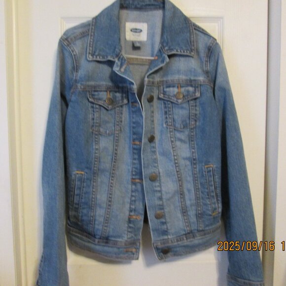 Old Navy Women's Classic Jean Jacket Size Small Petite - Picture 1 of 7